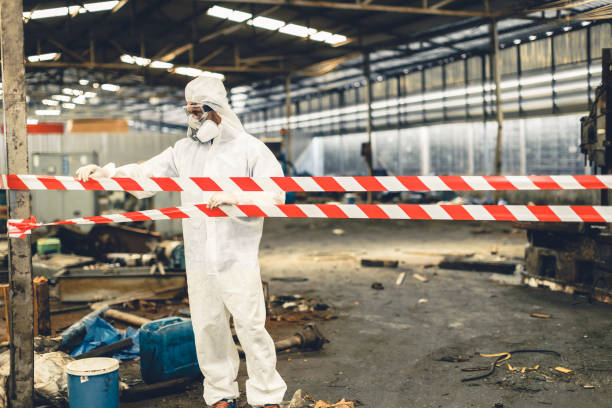 Professional Biohazard Cleanup technician working in Richfield, WI